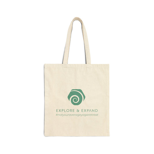 Explore & Expand Retreats Cotton Canvas Tote Bag